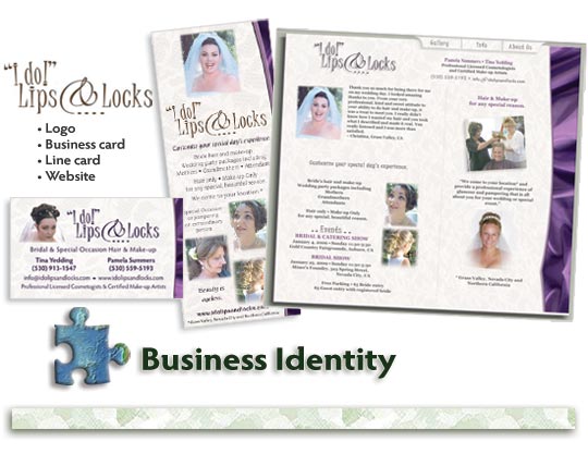 Business identity-consistency of design that complements what you do.