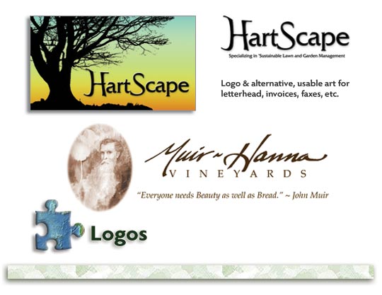 Logo designs for Hartscape & Muir-Hanna Vineyards