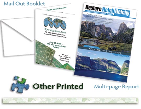 images of forms, newsletters and other printed items